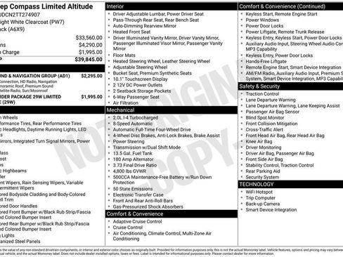 New 2026 Jeep Compass Limited w/ Sun, Sound & Navigation Group AWD/4WD image 29