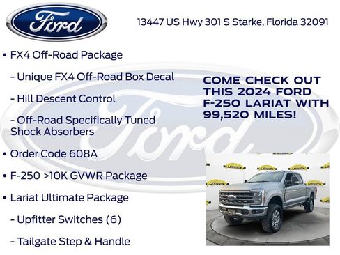Certified 2024 Ford F250 Lariat w/ Lariat Ultimate Package AWD/4WD image 20