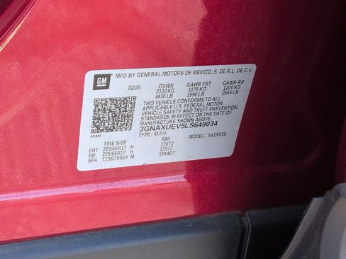 Certified 2020 Chevrolet Equinox LT AWD/4WD image 34