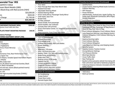 New 2026 Chevrolet Trax RS w/ Driver Confidence Package FWD image 22