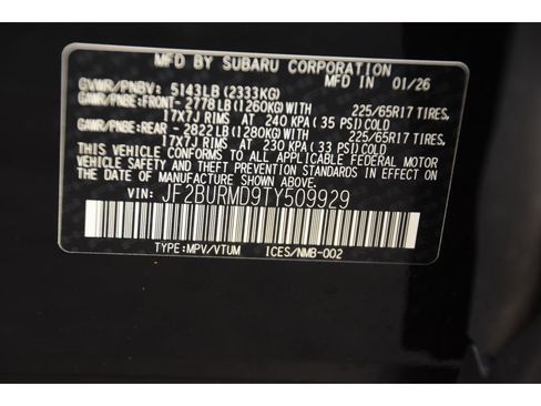 New 2026 Subaru Outback Wilderness AWD/4WD image 22