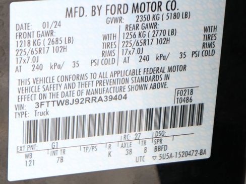 Used 2024 Ford Maverick XLT w/ Equipment Group 300A Standard AWD/4WD image 49