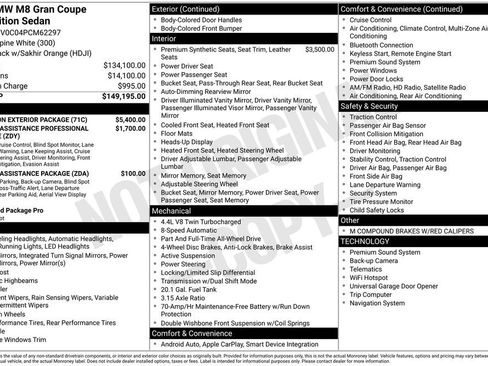 Used 2023 BMW M8 Gran Coupe xDrive Competition w/ M Carbon Exterior Package image 24