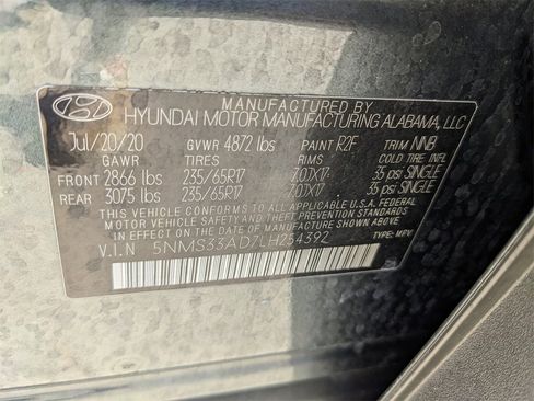 Used 2020 Hyundai Santa Fe SEL image 37