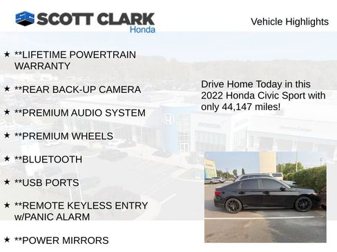 Used 2022 Honda Civic Sport image 3