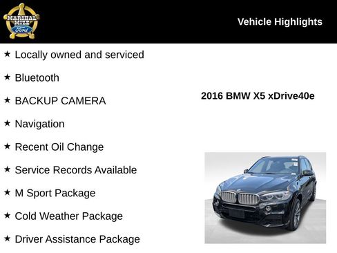 Used 2016 BMW X5 xDrive40e AWD/4WD image 2