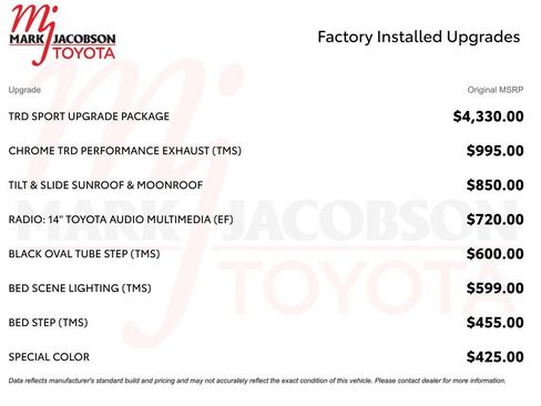 Used 2024 Toyota Tacoma TRD Sport w/ TRD Sport Upgrade Package image 5