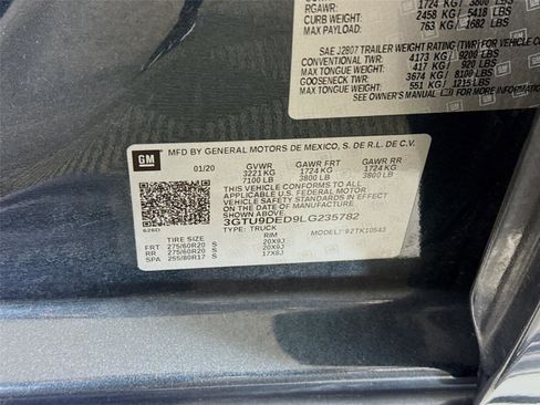 Used 2020 GMC Sierra 1500 SLT w/ SLT Premium Package AWD/4WD image 11