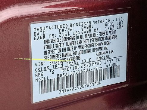 Used 2022 Nissan Sentra SV w/ All-Weather Package FWD image 37