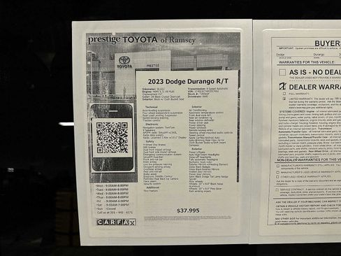 Used 2023 Dodge Durango R/T w/ Blacktop Package image 13