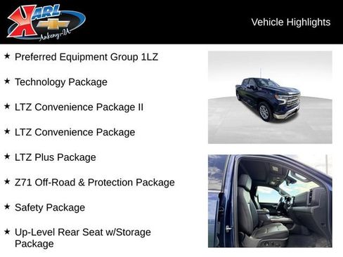 Used 2023 Chevrolet Silverado 1500 LTZ AWD/4WD image 2