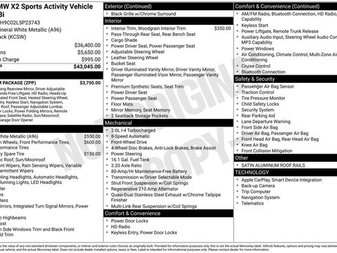 Used 2020 BMW X2 sDrive28i w/ Premium Package FWD image 32