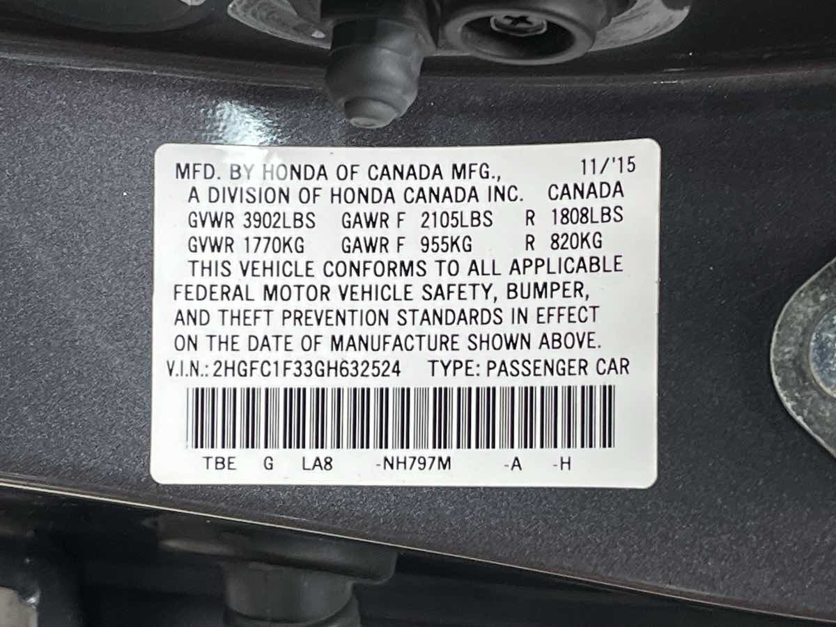 Used 2016 Honda Civic EX-T image 35