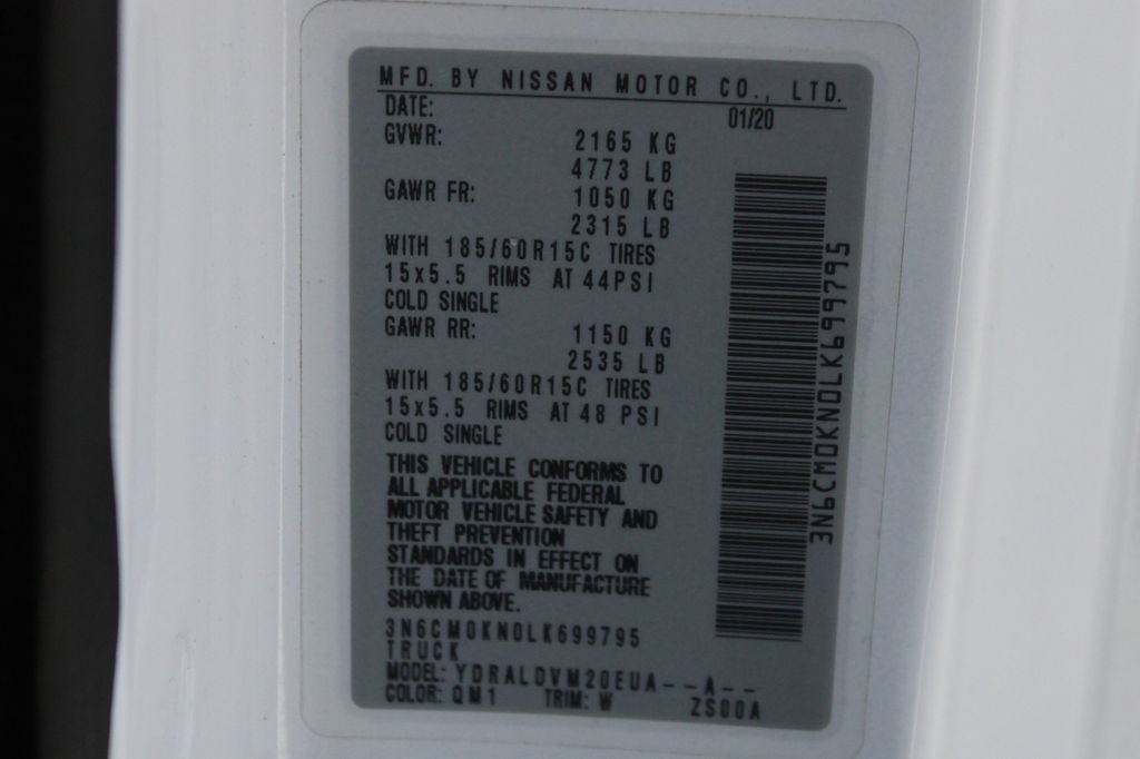 Used 2020 Nissan NV200 S w/ Back Door Glass Package FWD image 46