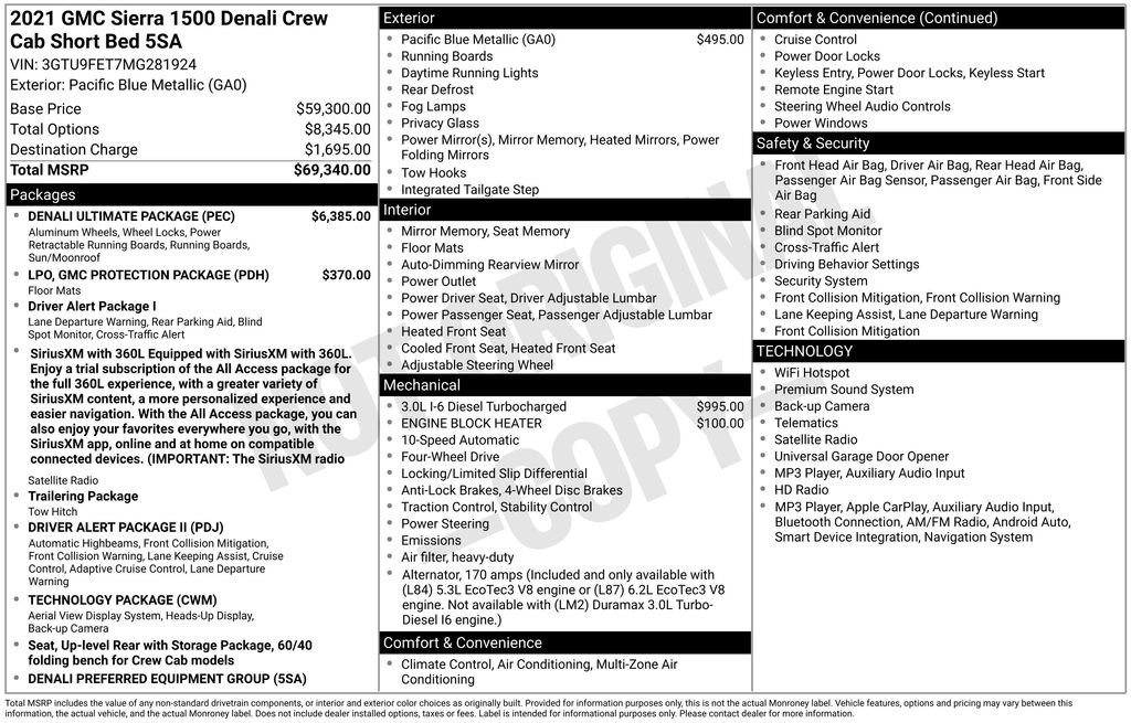 Certified 2021 GMC Sierra 1500 Denali w/ Denali Ultimate Package AWD/4WD image 49