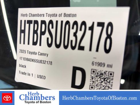 Used 2025 Toyota Camry SE w/ Convenience Package AWD/4WD image 15