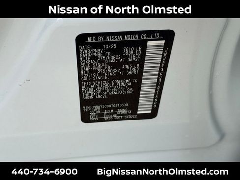 New 2026 Nissan Armada Platinum Reserve image 20