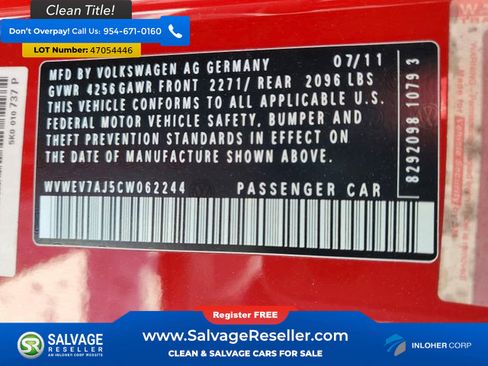 Used 2012 Volkswagen Golf 2-Door image 16