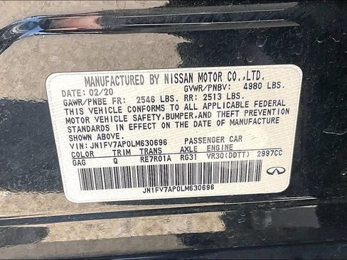 Used 2020 INFINITI Q50 Red Sport 400 w/ Carbon Fiber Package RWD image 30