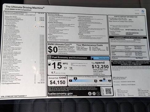 New 2026 BMW X6 M Competition w/ Executive Package AWD/4WD image 20