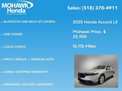 Used 2025 Honda Accord LX image 8