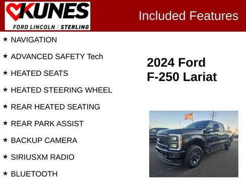 Used 2024 Ford F250 Lariat w/ Sport Appearance Package image 2