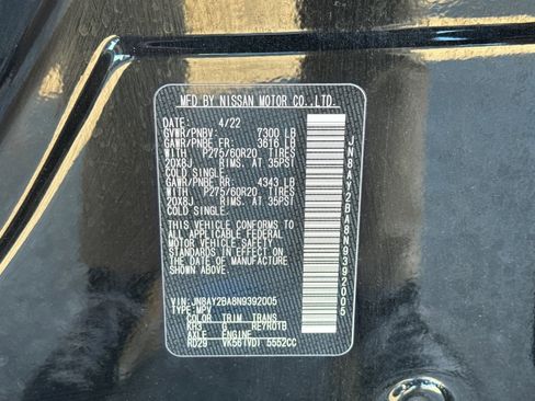 Used 2022 Nissan Armada SL w/ Captain's Chairs Package image 26