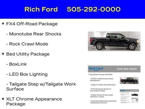 Certified 2023 Ford F150 XLT w/ Equipment Group 301A Mid AWD/4WD image 36