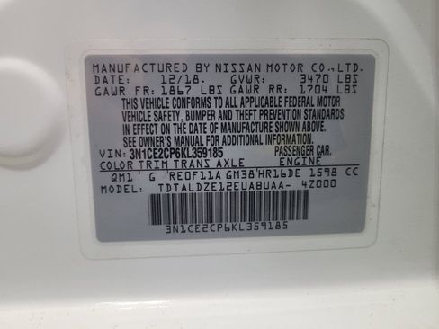 Used 2019 Nissan Versa Note SV FWD image 33