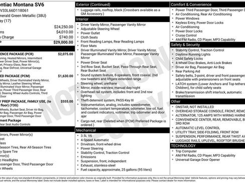 Used 2006 Pontiac Montana SV6 w/ Convenience Package FWD image 40
