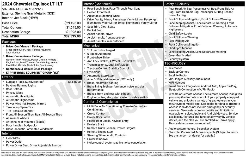 Used 2024 Chevrolet Equinox LT FWD image 3