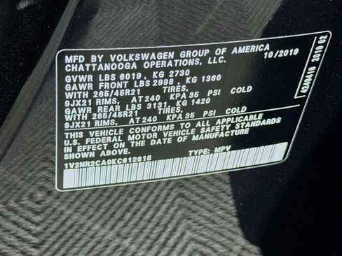 Used 2019 Volkswagen Atlas SEL Premium image 33