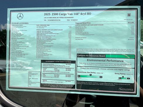 New 2025 Mercedes-Benz Sprinter 144 Cargo image 12