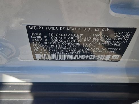 Certified 2024 Honda HR-V LX image 14