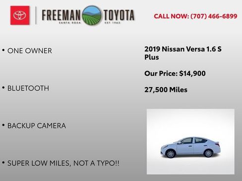Used 2019 Nissan Versa S Plus FWD image 5