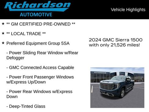 Used 2024 GMC Sierra 1500 Denali w/ Technology Package image 12