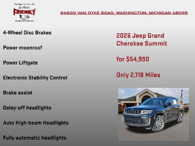 Used 2026 Jeep Grand Cherokee Summit AWD/4WD image 30