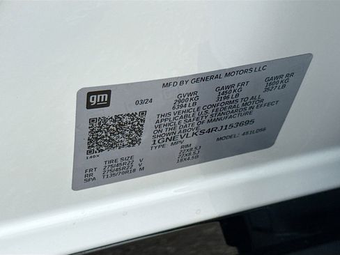 Used 2024 Chevrolet Traverse RS w/ LPO, Floor Liner Package AWD/4WD image 47