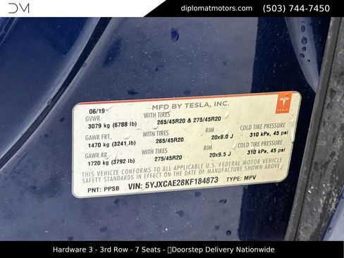 Used 2019 Tesla Model X Long Range AWD/4WD image 48