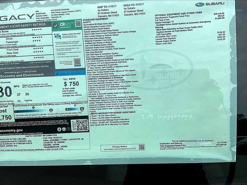 New 2025 Subaru Legacy Premium image 18