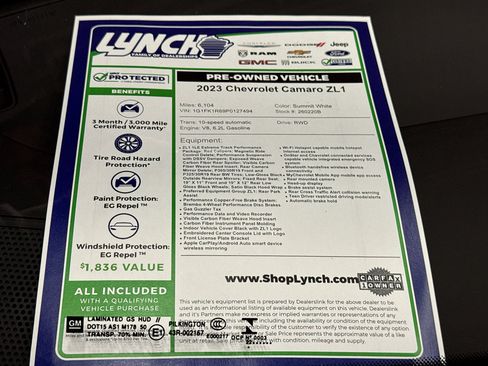 Used 2023 Chevrolet Camaro ZL1 image 31