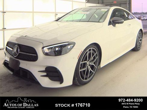 Used 2022 Mercedes-Benz E 450 4MATIC Coupe w/ AMG Line image 1