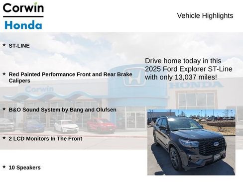 Used 2025 Ford Explorer ST-Line w/ ST-Line Street Pack AWD/4WD image 6