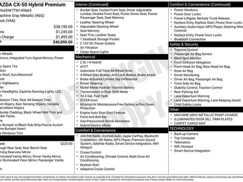 New 2026 MAZDA CX-50 AWD 2.5 Hybrid w/ Premium Pkg image 6