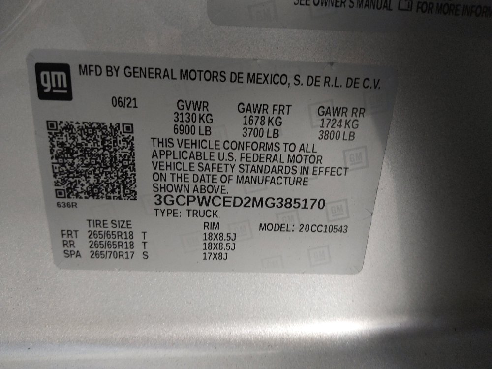 Used 2021 Chevrolet Silverado 1500 LT w/ Bed Protection Package RWD image 33