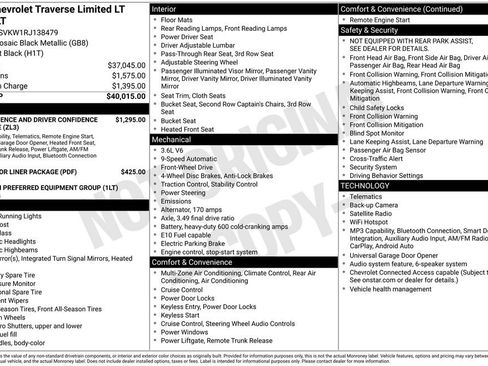Used 2024 Chevrolet Traverse LT FWD image 35