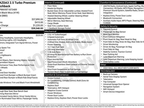 New 2026 MAZDA MAZDA3 Hatchback w/Premium Plus Pkg AWD/4WD image 7