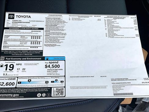 New 2026 Toyota Tundra Platinum AWD/4WD image 21