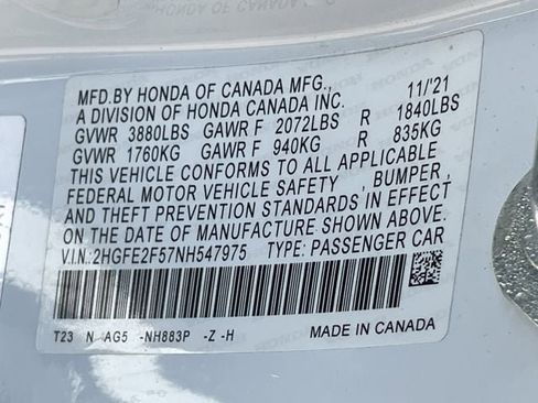 Used 2022 Honda Civic Sport image 29