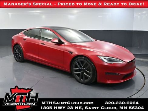 Used 2021 Tesla Model S Plaid AWD/4WD image 1